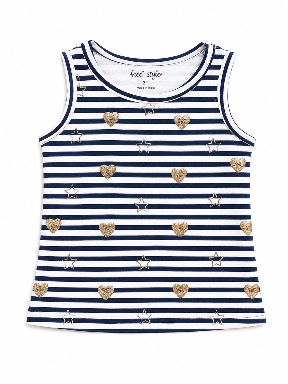 FreeStyle striped‎ and stars girls tank